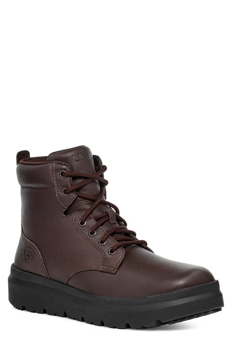 UGG Ugg Burleigh Waterproof Combat Boot - Chestnut | Editorialist