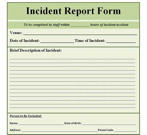 fire incident report templates Archives - Free Report Templates