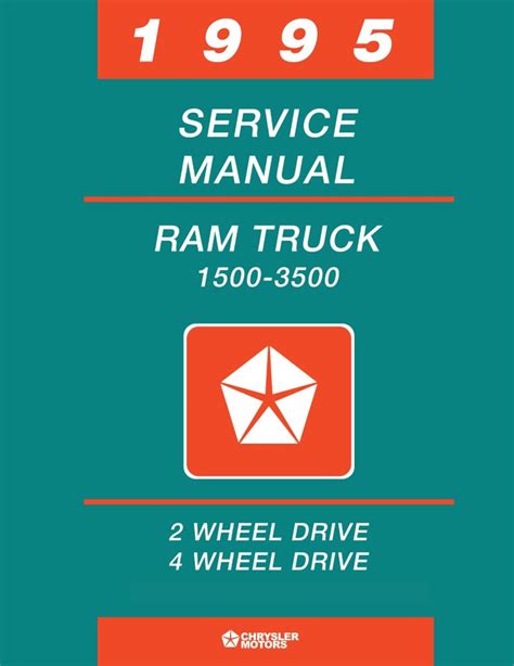 1995 Dodge Ram 1500-3500 Truck Shop Manual - OEM