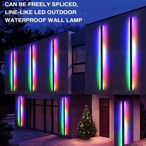 RGB Wall Lights Outdoor Porch Christmas Easter Party Intelligent Remote Control Balcony Terrace ...