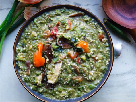 Spicy Shiitake Mushroom Okra Soup - Afrovitalityeats