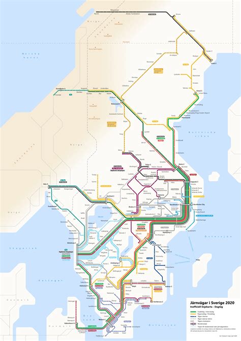 Trains in Sweden 2020 – lars' transport maps