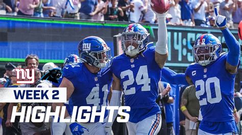 Highlights: New York Giants 19, Carolina Panthers 16