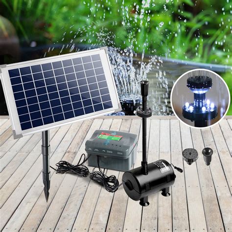 Gardeon 800L/H Submersible Fountain Pump with Solar Panel