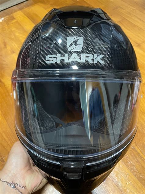 SHARK Spartan Gt Carbon Helmet, Motorcycles, Motorcycle Accessories on Carousell