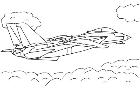 Top Gun F 14 Tomcat Jet Fghter Coloring Page Printable | eColoringPage ...