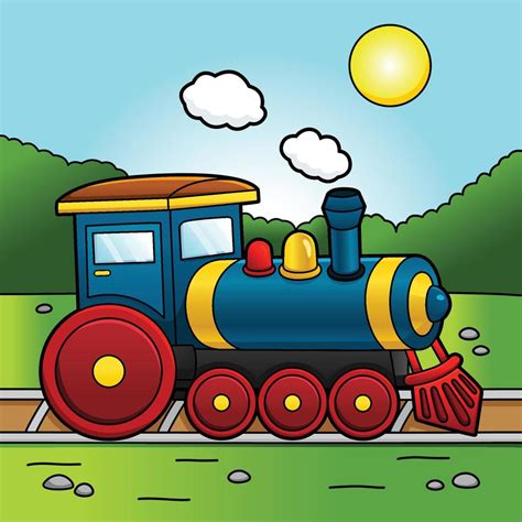 Steam Locomotive Cartoon Vehicle Illustration 6458227 Vector Art at Vecteezy