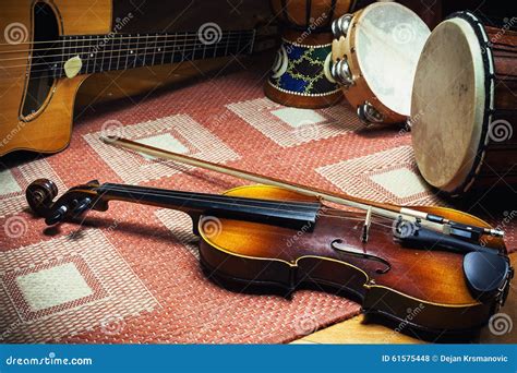 Folk Music Acoustic Instruments Stock Photo - Image of balkan, conceptual: 61575448