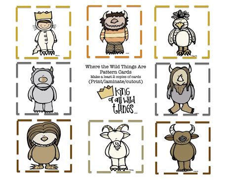 Printable Where The Wild Things Are Characters - Printable Word Searches