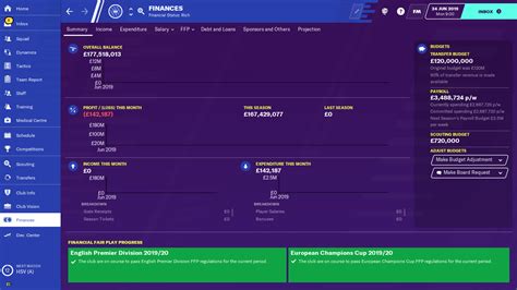 Biggest Transfer Budgets in FM20 | FM Blog | FM24