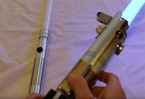 Hasbro Star Wars Force FX lightsaber vs Ultrasabers Custom Sound Saber ...