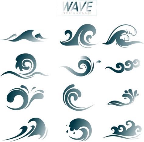 Wave design elements curved lines decoration Vectors graphic art designs in editable .ai .eps ...