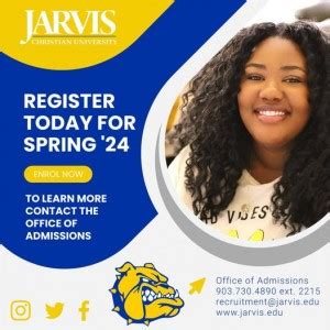 JARVIS CHRISTIAN UNIVERSITY SPRING 2024 REGISTRATION UNDERWAY