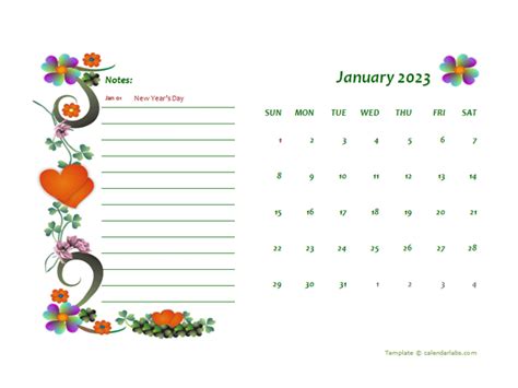 2023 South Africa Calendar Free Printable Template - Free Printable ...