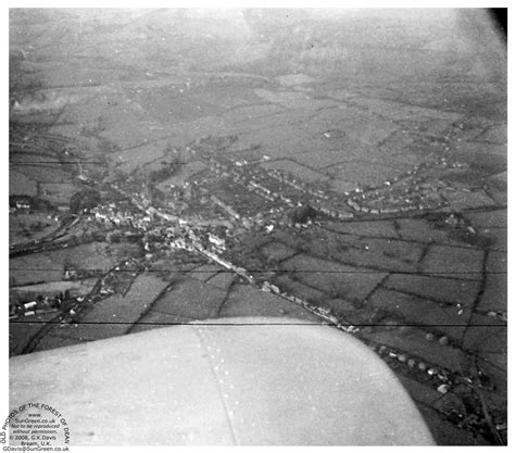 Coleford from the air in October 1952