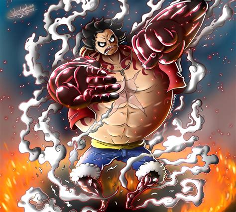 Download Snake Man (Mega Man) Gear Fourth Monkey D. Luffy Anime One Piece HD Wallpaper