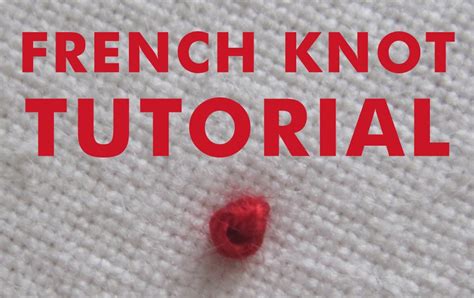 CuriousDoodles: Embroidery Tutorial: French Knot