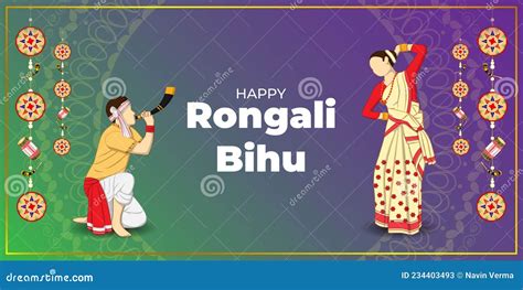 Vector Illustration of Magh Bihu Stock Vector - Illustration of ...