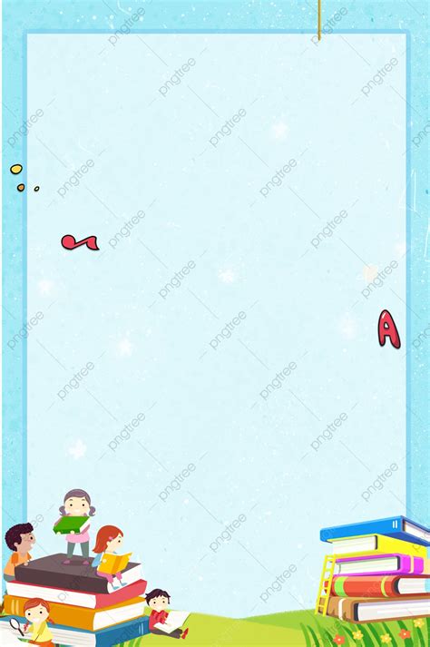 Cartoon Vector Kindergarten Enrollment Poster Background Wallpaper Image For Free Download - Pngtree