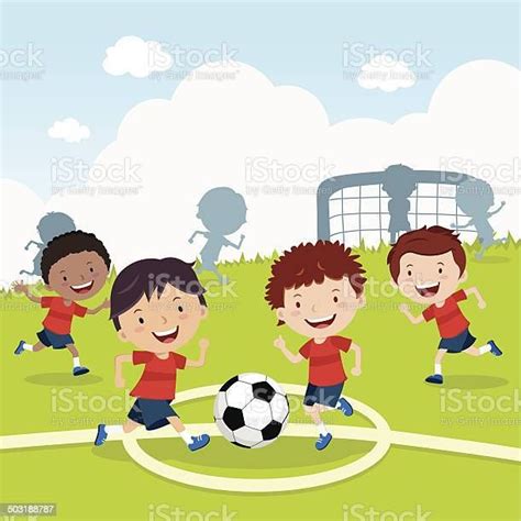 Boys playing soccer on the sport field. Soccer players. in 2021 | Kids ...