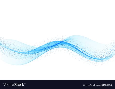 Abstract blue lines on a white background line Vector Image