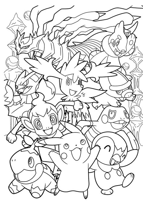 All Pokemon anime coloring pages for kids, printable free | Pokemon ...