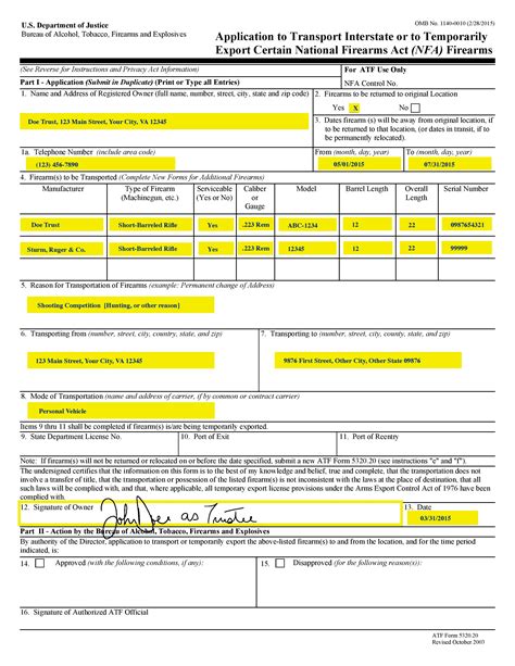 Printable Atf Form 1 - Printable Forms Free Online