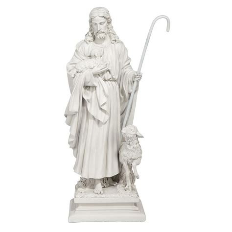 Jesus, The Good Shepherd Garden Statue: Large - Statues & Figures