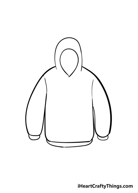 Hoodie Drawing - How To Draw A Hoodie Step By Step