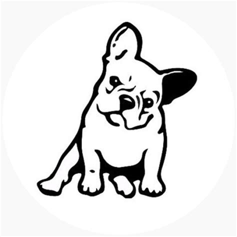 Strong Adhesive Stickers Vinyl Car Decal French Bulldog Dog Car Sticker ...