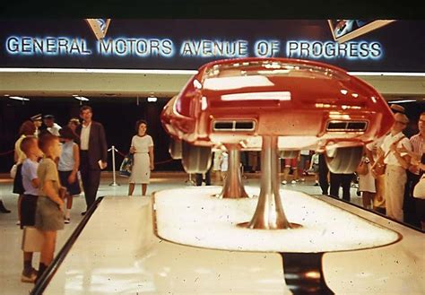 General Motors' futuristic car concept on display at 1964 New York ...