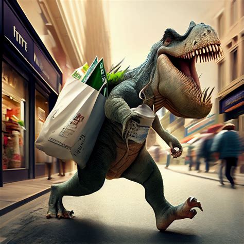 Dino Shopping by wonderlandartworks on DeviantArt