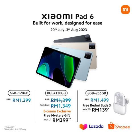 Xiaomi Pad 6 Malaysia: 144Hz display, Quad-speakers and Snapdragon 870, priced from RM1,299 ...