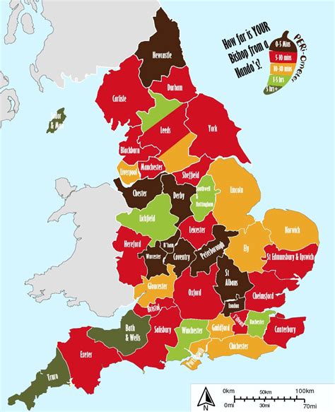 Reverend creates a map to show how far British churches are from a Nando’s