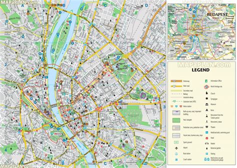 Budapest Attractions Map Pdf - Free Printable Tourist Map Budapest In Budapest Tourist Map ...