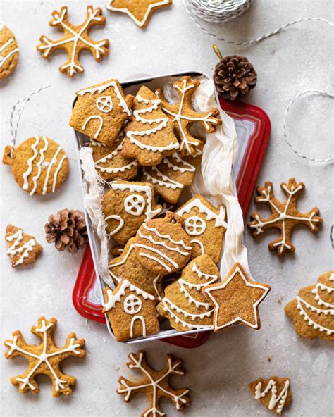 Eggless Gingerbread Cookies - Bake with Shivesh