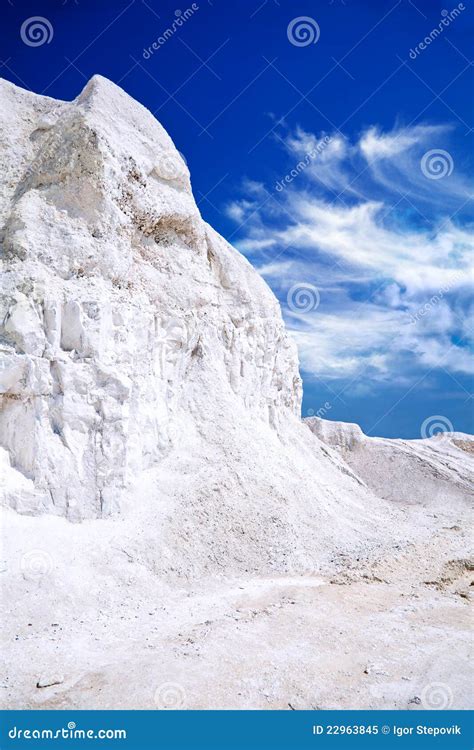 Chalk Mountains Near the Russian City of Belgorod Stock Image - Image ...