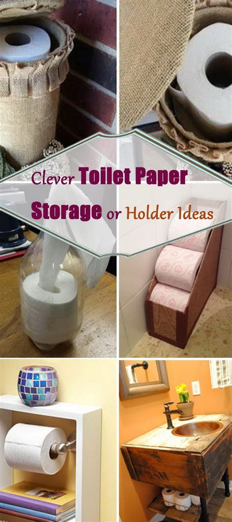 Clever Toilet Paper Storage or Holder Ideas - Hative