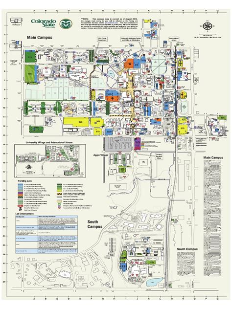 Colorado State University parking map