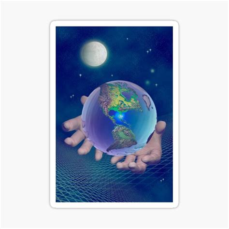 "Hands holding the world" Sticker for Sale by fotokatt | Redbubble