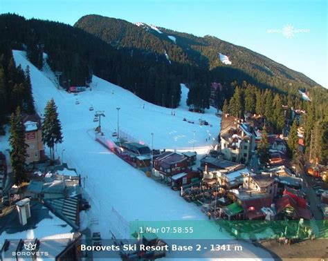 Borovets ski resort - Rila hotel webcam archive - 01.03.2021