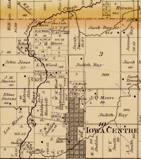 Story County Iowa 1883 Old Wall Map with Landowner Names Farm | Etsy