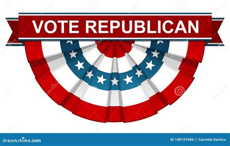 Vote republican stock illustration. Illustration of american - 148197686