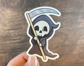 Grim Reaper Decal | Etsy