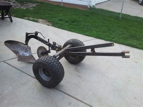 Homemade Garden Plow For Lawn Tractor