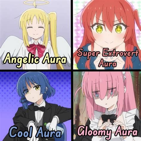 Kessoku Band Members' Aura : r/ChurchOfRyo