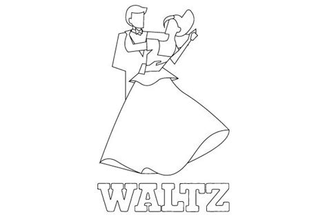 Couple Dancing, Waltz - Line Art SVG Cut file by Creative Fabrica ...