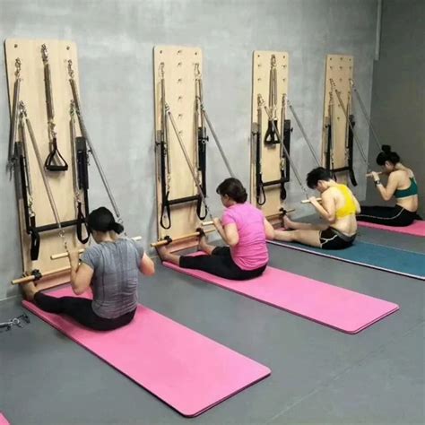 2020 New Spring Reformer Pilates Wall Unites Wooden Pilates Reformer ...