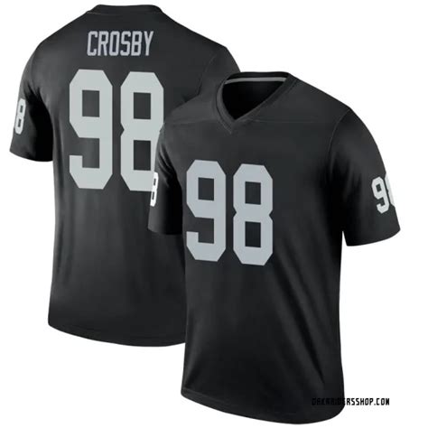 Youth Legend Las Vegas Raiders NO.98 Maxx Crosby Jersey - Black