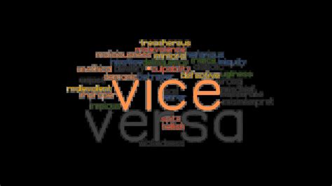 VICE VERSA: Synonyms and Related Words. What is Another Word for VICE VERSA? - GrammarTOP.com